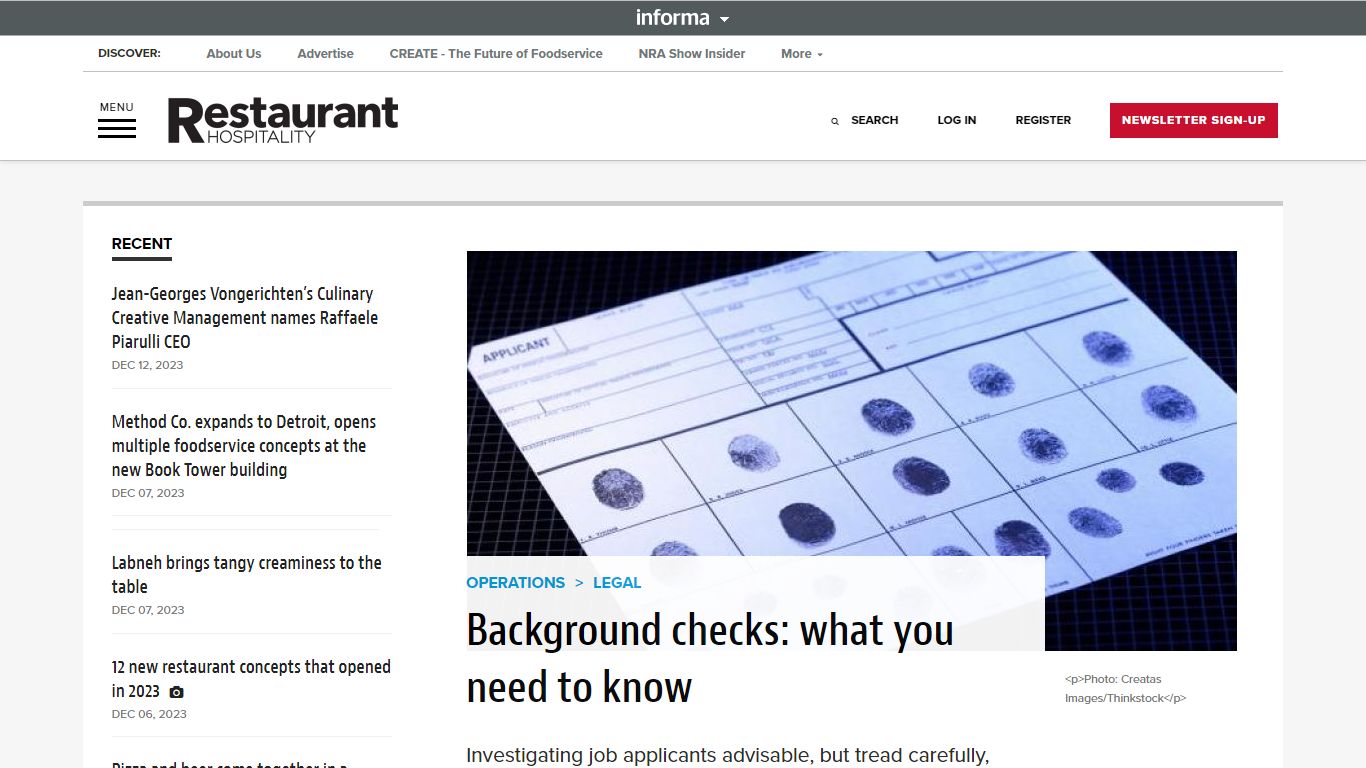 Background checks: what you need to know - Restaurant Hospitality